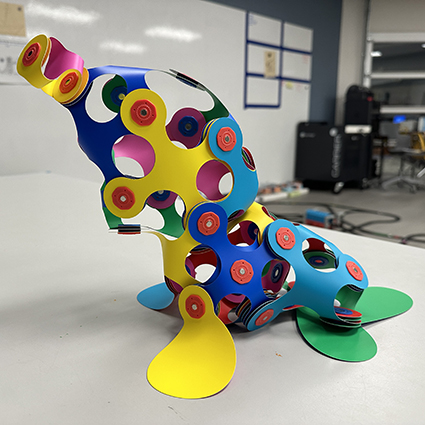  model of a baby seal built out of Clixo pieces